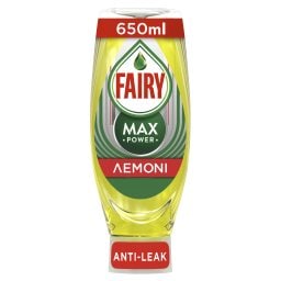 FAIRY | Υγρό πιάτων Max Power Λεμόνι 650ml