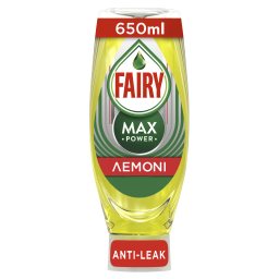 FAIRY | Υγρό πιάτων Max Power Λεμόνι 650ml