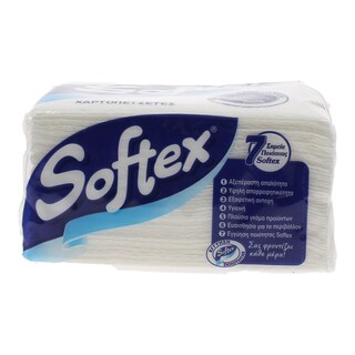 SOFTEX | ΧΑΡΤΟΠΕΤΣΕΤΕΣ ΛΕΥΚΕΣ 30 Χ 30 CM 56 ΤΕΜ