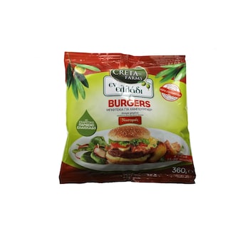 CRETA FARMS | ΕΝ ΕΛΛΑΔΙ | ΜΠΙΦΤΕΚΙΑ ΧΑΜΠΟΥΡΓΚΕΡ 360 GR