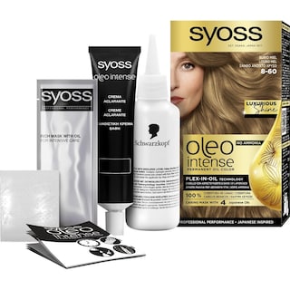 SYOSS | Βαφή Μαλλιών Νο8-60 Ξανθό Ανοιχτό Χρυσό 1 Τεμάχιο