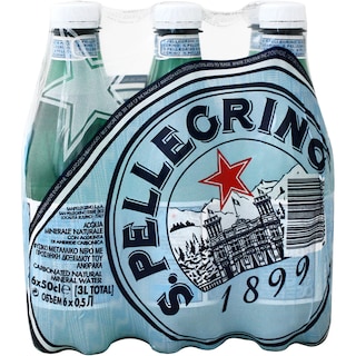 SAN PELLEGRINO | Ανθρακούχο Νερό Φυσικό Μεταλλικό 6 X 500ml