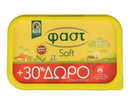 ΦΑΣΤ | Μαργαρίνη Soft Φυτική 60% Λιπαρά 500gr + 30% Δώρο