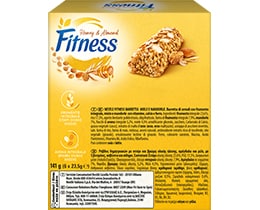 FITNESS | Μπάρες Δημητριακών Ολικής Άλεσης Μέλι & Αμύγδαλο 6 X 23.5gr