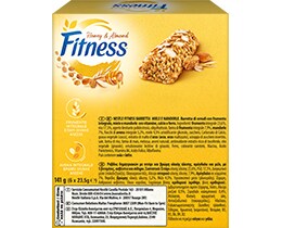 FITNESS | Μπάρες Δημητριακών Ολικής Άλεσης Μέλι & Αμύγδαλο 6 X 23.5gr