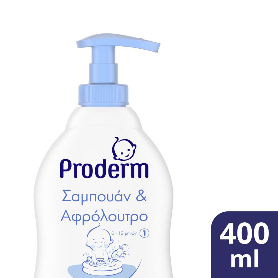 PRODERM Σαμπουάν & Αφρόλουτρο Βρεφικό Νο1 400ml