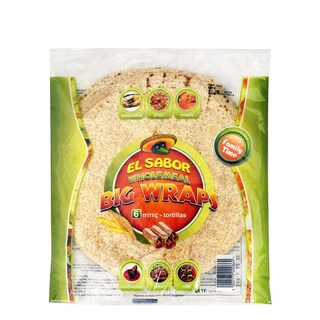 EL SABOR | WHOL. WRAPS 6P  370G