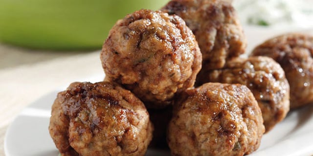 Κεφτεδάκια με ούζο και κύμινο