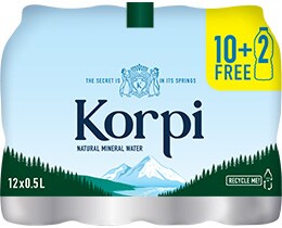 ΚΟΡΠΗ | Νερό Φυσικό Μεταλλικό 12x500ml 10+2 Δώρο