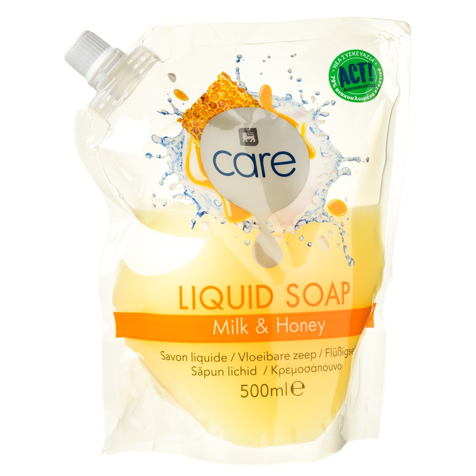 CARE Κρεμοσάπουνο Milk & Honey Ανταλλακτικό 500ml