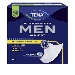 TENA | FOR MEN | Incontinence Pads Men Level 2 10 Pieces