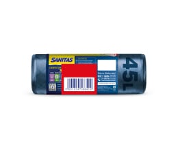 SANITAS | Σακούλες Απορριμμάτων Flex & Strong Μεγάλες με Κορδόνι 10+10 Τεμ. WC Δώρο