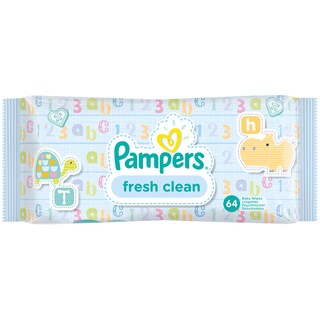 PAMPERS | ΜΩΡΟΜΑΝΤΗΛΑ FRESH CLEAN 64 ΤΕΜ