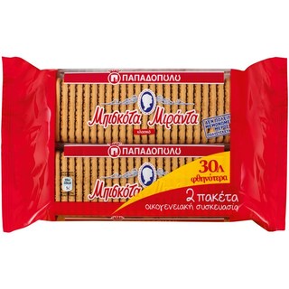 ΜΙΡΑΝΤΑ | Μπισκότα Μιράντα 2x250g Έκπτωση 0.30Ε