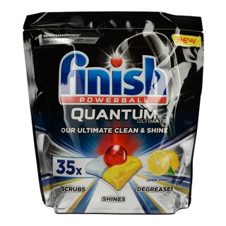 FINISH | Ταμπλέτες Πλυντηρίου Πιάτων Quantum Ultimate Lemon 35 Τεμάχια