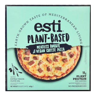 ESTI | Πίτσα Vegan Φυτικό Burger & Τυρί 440g