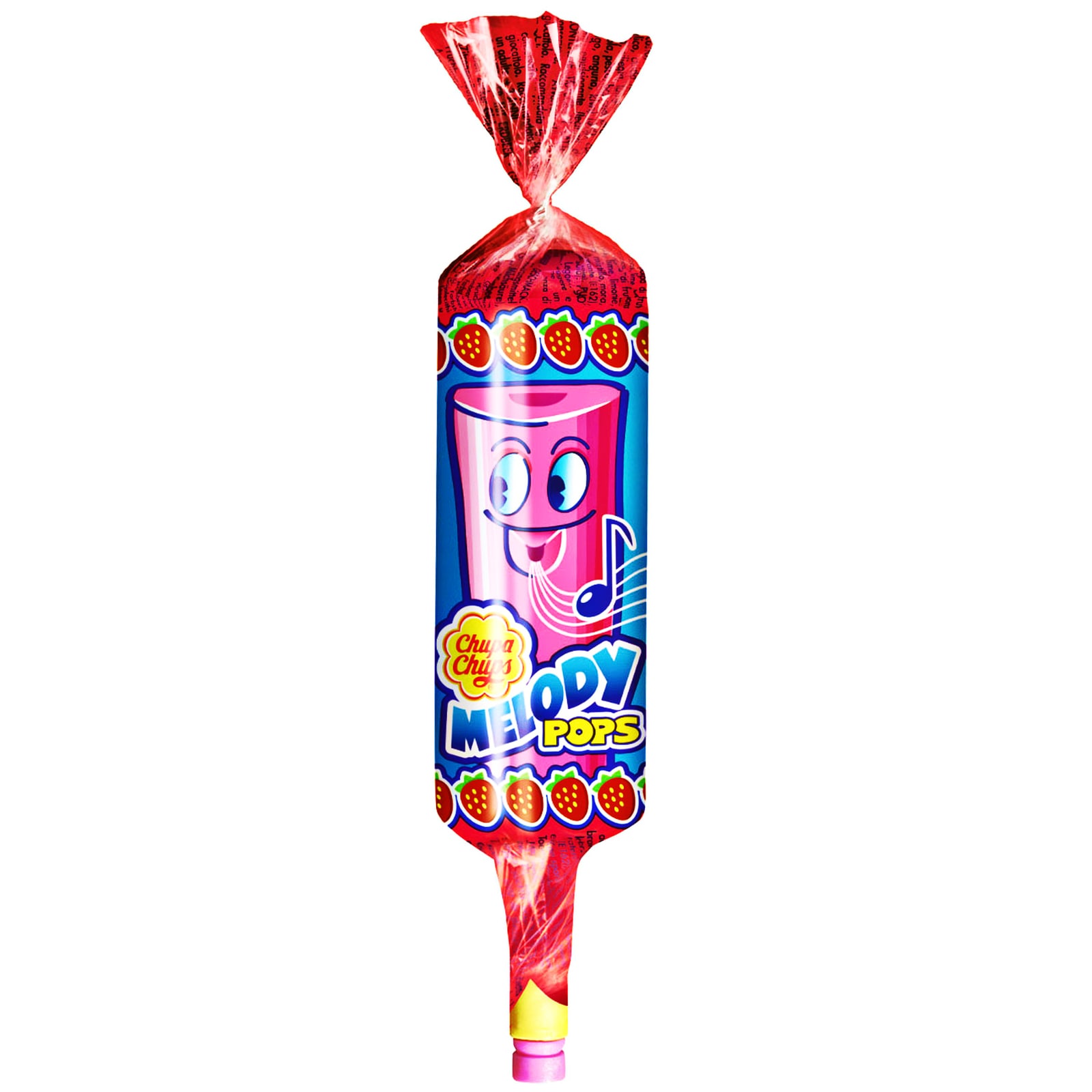 CHUPA CHUPS Γλειφιτζούρι Melody Pops Φράουλα 1 Τεμάχιο