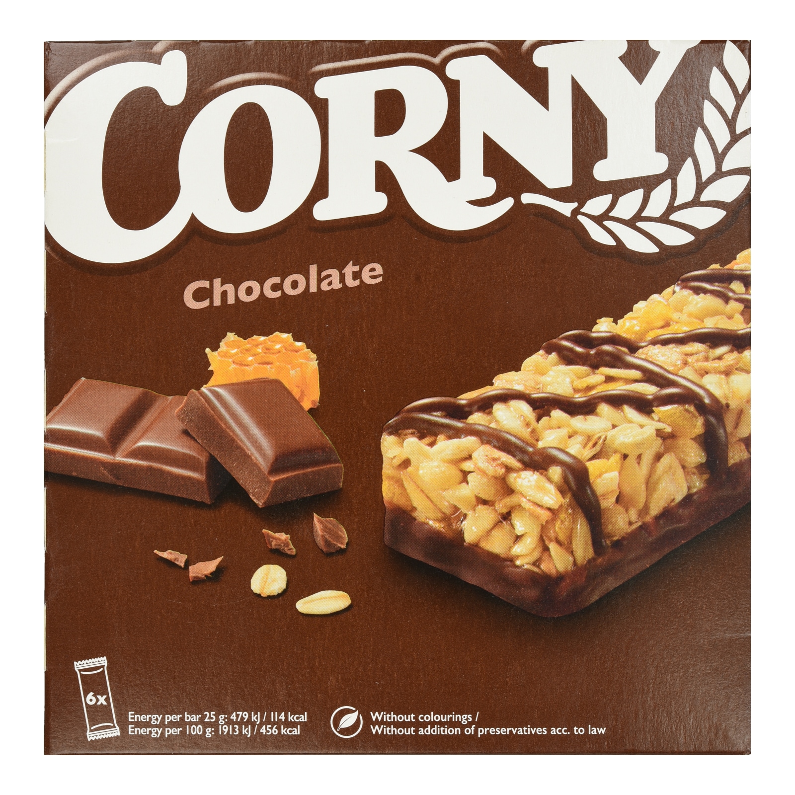 CORNY Μπάρες Δημητριακών Σοκολάτα 6x25g