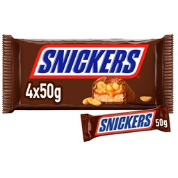 SNICKERS | Σοκολάτα Γάλακτος Καραμέλα Φυστίκι 4x50g