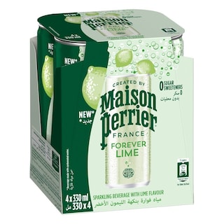 PERRIER | ΑΝΘΡΑΚΟΥΧΟ ΦΥΣΙΚΟ ΜΕΤΑΛΛΙΚΟ ΝΕΡΟ LIME 4 X 330 ML