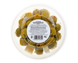 EXCELLENT TAPAS | Ελιές Πράσινες με Γραβιέρα Νάξου και Τσίλι 150g