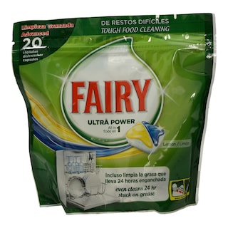 FAIRY | WASHING MACHINE DISHES TABLETS LEMON 20 PIECES