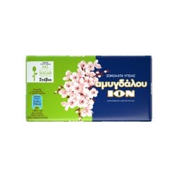 ΙΟΝ | Σοκολάτα Υγείας Αμυγδάλου Στέβια 60gr