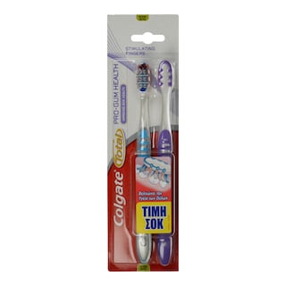COLGATE | TOOTH BRUSH TOTAL PROGUM HEALTH ECON 2PCS