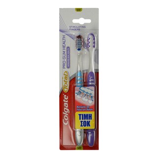 COLGATE | Οδοντόβουρτσα Total Pro Gum Health Μέτρια 2 Τεμάχια