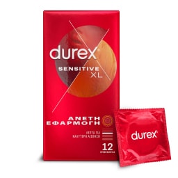 DUREX | Προφυλακτικά Sensitive XL Άνετη Εφαρμογή 12 Τεμάχια