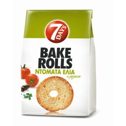 Σνακ Bake Rolls Ντομάτα Ελιά 150g