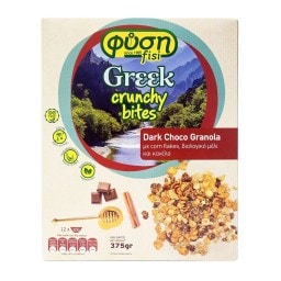 ΦΥΣΗ | Δημητριακά Crunchy Bites Dark Choco Granola 375g