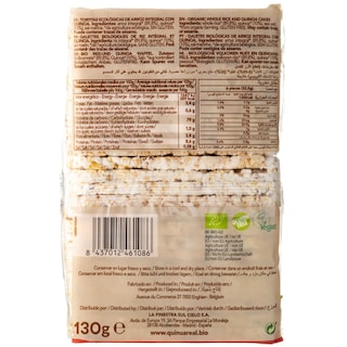 QUINOA REAL | Ρυζογκοφρέτες Ολικής Άλεσης & Κινόα Vegan 130g