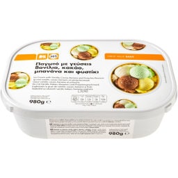 365 | Παγωτό Βανίλια Κακάο Φυστίκι Μπανάνα 980gr