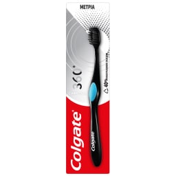 COLGATE | Οδοντόβουρτσα 360 Black Μέτρια 1 Τεμάχιο