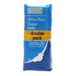 CARE | Σερβιέτες Ultra Plus Super Double Pack 20 Τεμάχια