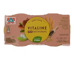 VITALINE | Επιδόρπιο Γιαουρτιού Go Nuts & Grains 2Χ180 gr