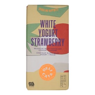 DELICATA | ΛΕΥΚΗ ΣΟΚΟΛΑΤΑ ΜΕ ΓΙΑΟΥΡΤΙ ΦΡΑΟΥΛΑ  180 GR