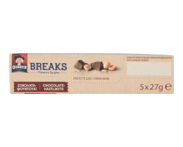 QUAKER | Μπισκότα Βρώμης Σοκολάτα Φουντούκι 5x27g