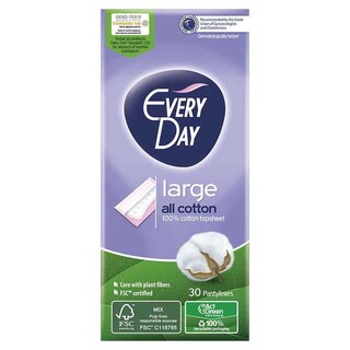 EVERY DAY | Σερβιετάκια Large All Cotton 30 Τεμάχια