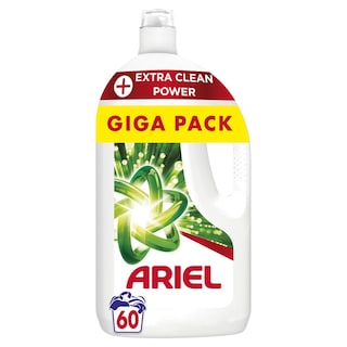 ARIEL | Υγρό Πλυντηρίου Ρούχων Extra Clean Power 60 Μεζούρες