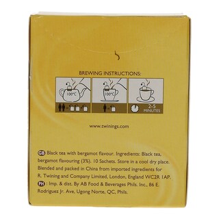 TWININGS | Τσάι Μαύρο Earl Grey 10x2g