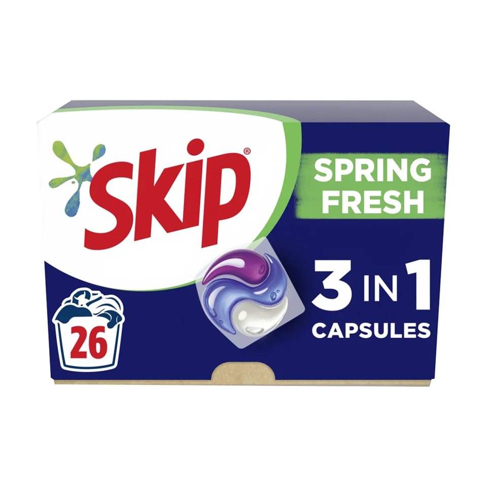 SKIP Kάψουλες Πλυντηρίου Ρούχων Ultimate Spring Fresh 26 Μεζούρες