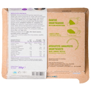 ΑΒ ΕΤΟΙΜΑ ΓΕΥΜΑΤΑ | Noodles Με Λαχανικά 350 gr