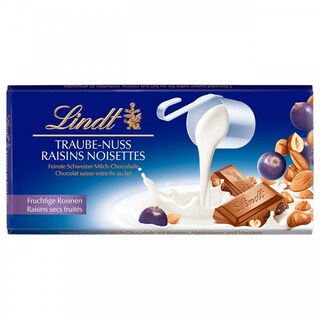 LINDT | Σοκολάτα Γάλακτος Σταφύλια & Ξηροί Καρποί 100g