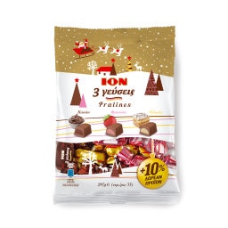 ΙΟΝ | Σοκολατάκια Γάλακτος Γεμιστά 3 Γεύσεις 270gr + 10% Δώρο