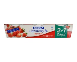 HARMONY | Επιδόρπιο Γιαουρτιού Φράουλα  3 Χ 200 gr