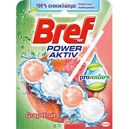 BREF | POWER ACTIVE | Καθαριστικό Τουαλέτας WC Block Pro Nature Grapefruit 50gr