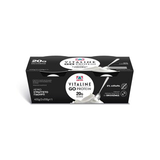 VITALINE | Γιαούρτι Στραγγιστό Λευκό Protein 0% 2x170g