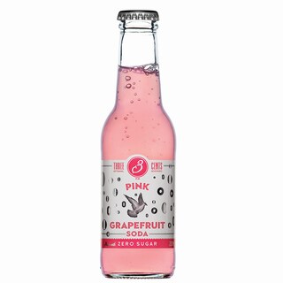 THREE CENTS | Αναψυκτικό Pink Grapefruit Soda Zero 200ml